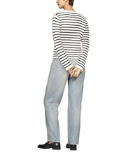 TOMMY HILFIGER TH Strickjacke aus Baumwolle, lange &Auml;rmel Breton STP/ Elfenbeinbl&uuml;tenblatt/ W&uuml;stenhimmel - Damenpullover - 3