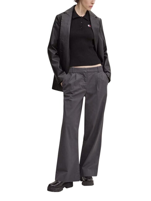 TH JEANS Langarmhemd Schwarz - Damenpullover