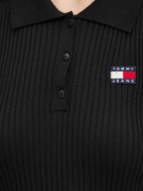 TH JEANS Langarmhemd Schwarz - Damenpullover