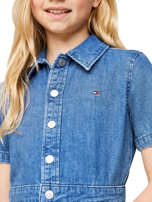 TH Kurzarm-Jeanskleid f&uuml;r M&auml;dchen leichter Denim - Kleider f&uuml;r kleine M&auml;dchen