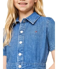 TOMMY HILFIGER TH Kurzarm-Jeanskleid f&uuml;r M&auml;dchen leichter Denim - Kleider f&uuml;r kleine M&auml;dchen - 3