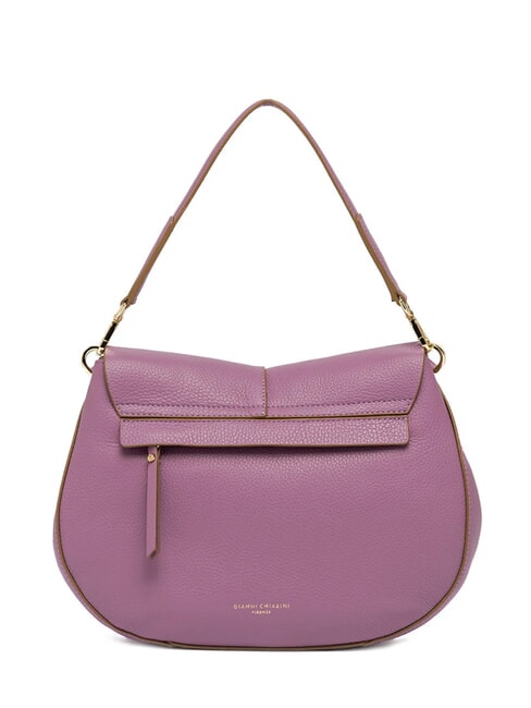 HELENA ROUND Ledertasche mit Seilschultergurt Argyle-Lila - Damentaschen
