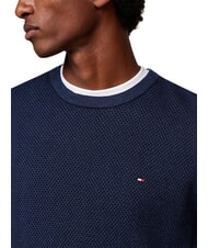 TOMMY HILFIGER TH  Pullover mit Rundhalsausschnitt W&uuml;ste Himmel Multi - Herrenpullover - 5