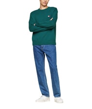 TOMMY HILFIGER TH JEANS  Pullover mit Rundhalsausschnitt Tiefseewasser - Herrenpullover - 3