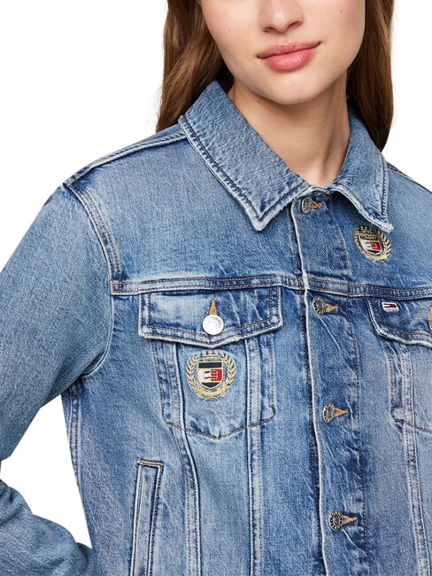TH JEANS Jeansjacke mittlerer Denim - Damenjacken