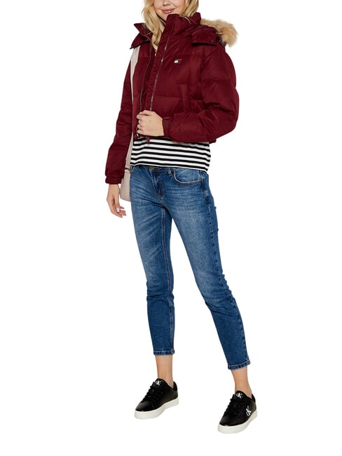 TH JEANS Kurze Daunenjacke tiefrot - Daunenjacken f&uuml;r Damen