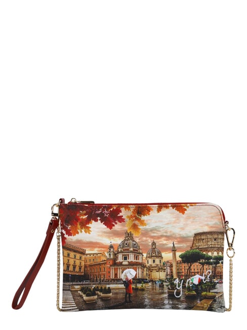 YESBAG Flache Clutch mit Manschette Rom regnet - Damentaschen