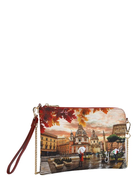 YESBAG Flache Clutch mit Manschette Rom regnet - Damentaschen