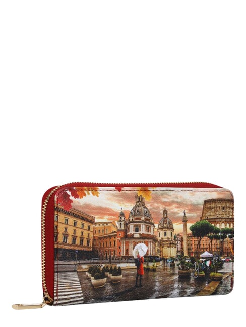 YESBAG Gro&szlig;e Geldb&ouml;rse mit Rei&szlig;verschluss Rom regnet - Brieftaschen Damen