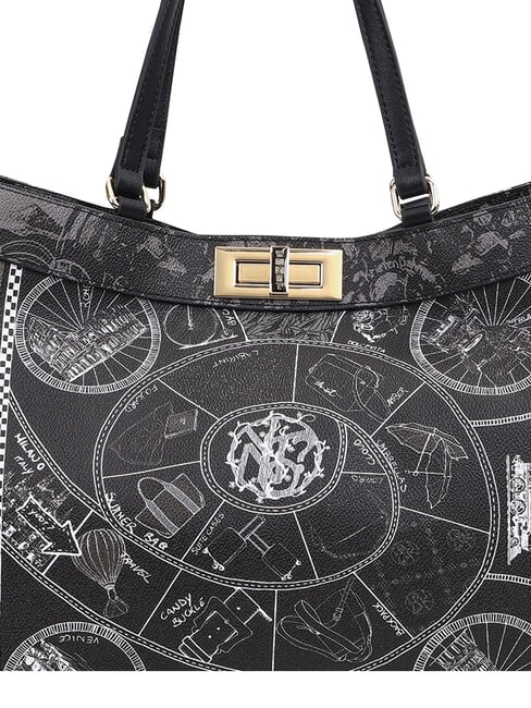 FASHIONOPOLY Handtasche mit Schulterriemen SCHWARZ - Damentaschen