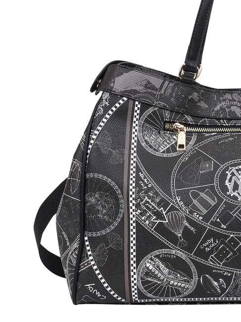 FASHIONOPOLY Handtasche mit Schulterriemen SCHWARZ - Damentaschen