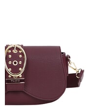 YNOT ROCKER Schultertasche mit Schnalle und Nieten Wein - Damentaschen - 4