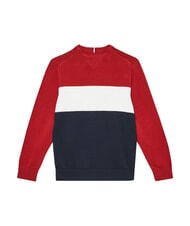 TOMMY HILFIGER TH Baumwollpullover mit Rundhalsausschnitt rwb Farbblock - Kinder-T-Shirt - 2