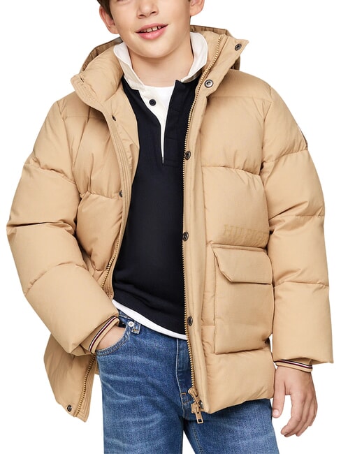 TH KIDS Kapuzenjacke klassisches Khaki - Kinder Jacken