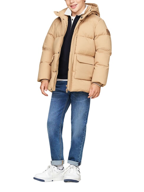 TH KIDS Kapuzenjacke klassisches Khaki - Kinder Jacken