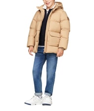 TOMMY HILFIGER TH KIDS Kapuzenjacke klassisches Khaki - Kinder Jacken - 4