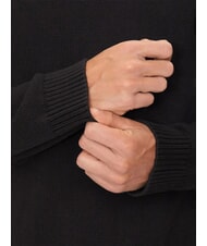 TOMMY HILFIGER TH JEANS  Baumwollpullover mit V-Ausschnitt Schwarz - Herrenpullover - 7