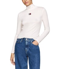 TOMMY HILFIGER TH JEANS Lang&auml;rmeliges T-Shirt altes Wei&szlig; - T-Shirts und Tops f&uuml;r Damen - 4