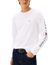 TOMMY HILFIGER TH Lang&auml;rmeliges T-Shirt Wei&szlig; - Herrenpullover - 4