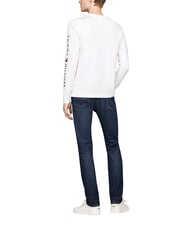 TOMMY HILFIGER TH Lang&auml;rmeliges T-Shirt Wei&szlig; - Herrenpullover - 5