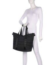 RAINS PUFFER Schultertasche mit Schultergurt Schwarz - Damentaschen - 2