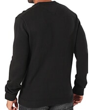 TOMMY HILFIGER TH JEANS Rundhals-Baumwollpullover Schwarz - Herrenpullover - 2