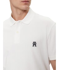 TOMMY HILFIGER TH Kurzarm-Poloshirt Wei&szlig; - Herren-Polo-Shirts/Herren-Polo-Shirt/Herrenpoloshirt/Herrenpoloshirts - 4