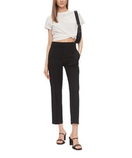 TOMMY HILFIGER TH  Hose mit hoher Taille Schwarz - Damenhosen - 2