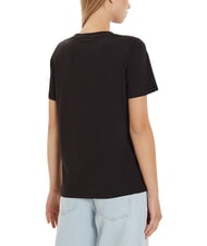 TOMMY HILFIGER TH 1985 Baumwoll-T-Shirt Schwarz - T-Shirts und Tops f&uuml;r Damen - 2