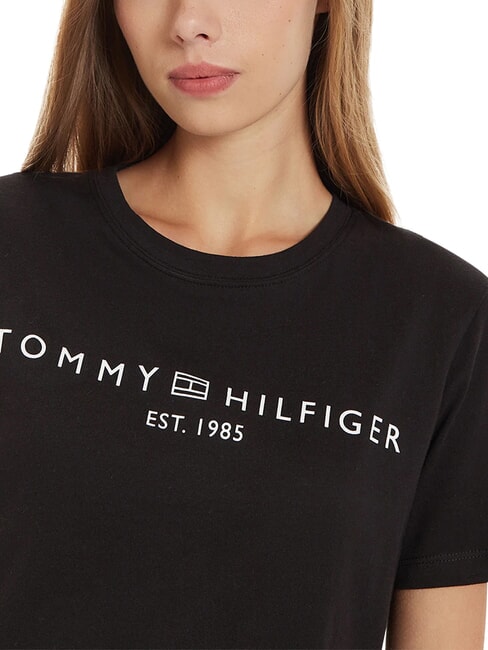 TH 1985 Baumwoll-T-Shirt Schwarz - T-Shirts und Tops f&uuml;r Damen