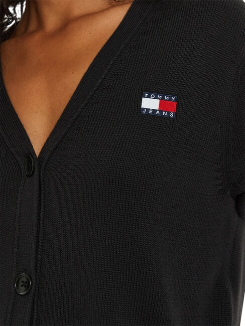 TH JEANS Strickjacke aus Baumwolle Schwarz - Damenpullover