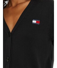 TOMMY HILFIGER TH JEANS Strickjacke aus Baumwolle Schwarz - Damenpullover - 5