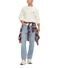TOMMY HILFIGER TH JEANS  Pullover mit Rundhalsausschnitt altes Wei&szlig; - Herrenpullover - 3