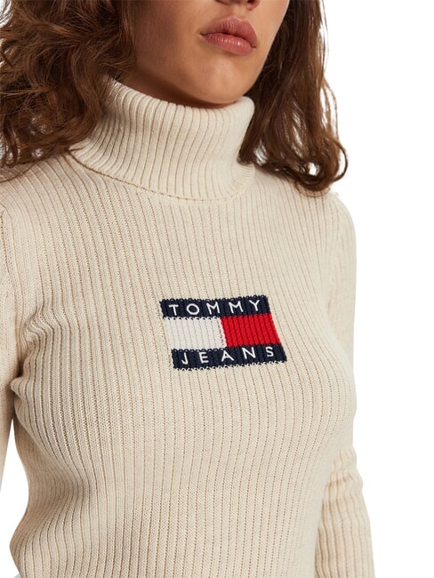 TH JEANS Rollkragenpullover uralte wei&szlig;e Melange - Damenpullover