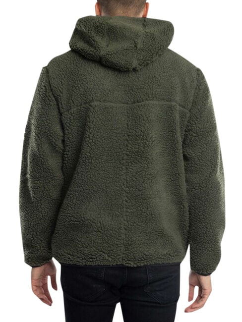 TH JEANS Sweatshirt mit Tasche und Kapuze M&uuml;digkeit gr&uuml;n - Sweatshirts Herren