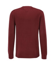 TOMMY HILFIGER TH JEANS  Rundhalsausschnitt aus Baumwolle tiefrot - Herrenpullover - 2