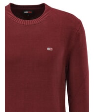 TOMMY HILFIGER TH JEANS  Rundhalsausschnitt aus Baumwolle tiefrot - Herrenpullover - 3