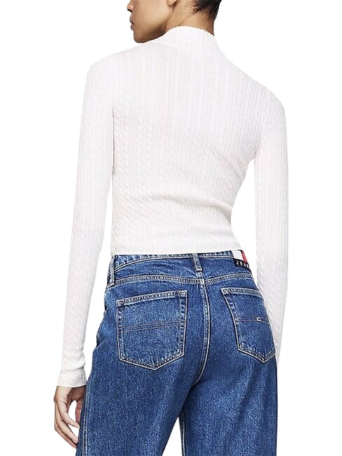 TH JEANS Pullover mit durchgehendem Rei&szlig;verschluss altes Wei&szlig; - Damenpullover