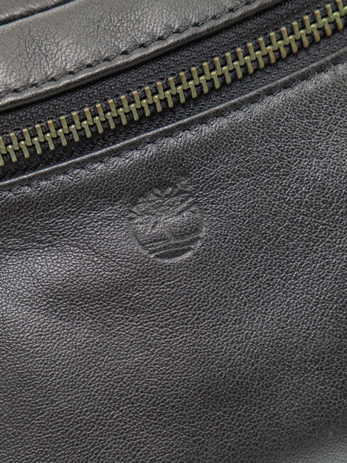 TUMBLED Leder-Bauchtasche Schwarz - H&uuml;fttaschen
