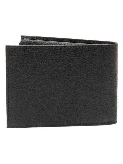 TUMBLED Ledergeldb&ouml;rse mit M&uuml;nzfach Schwarz - Brieftaschen Herren