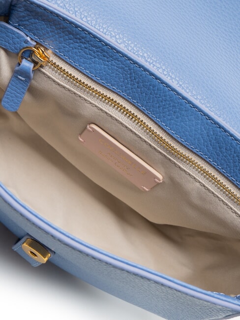MAGALU Mini-Schultertasche aus Leder Blau - Damentaschen