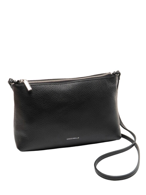 AGATEA Schultertasche, Leder Schwarz - Damentaschen