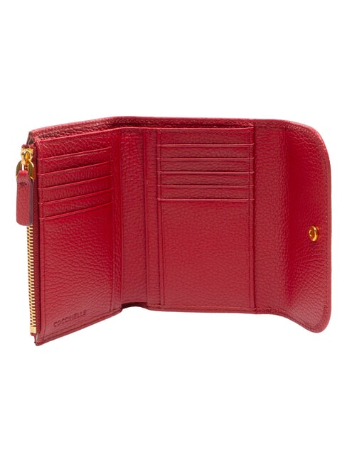 DEW Geldb&ouml;rse mit M&uuml;nzfach, aus Leder Sangria - Brieftaschen Damen