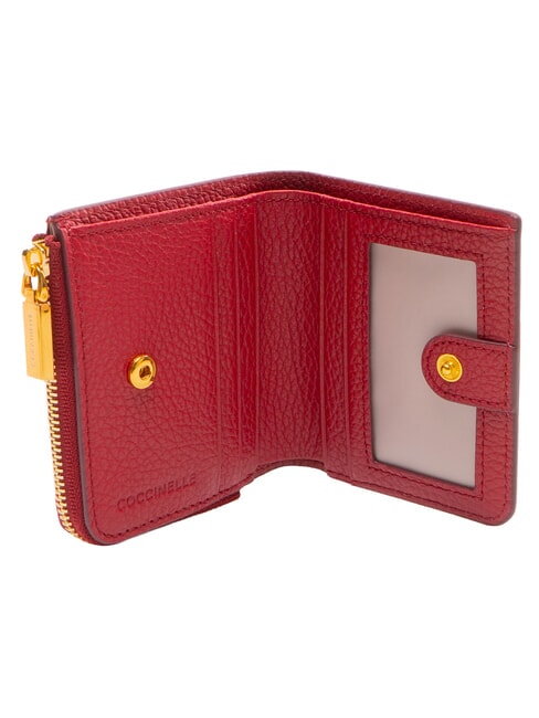 MYRINE Kompakte Ledergeldb&ouml;rse Sangria - Brieftaschen Damen