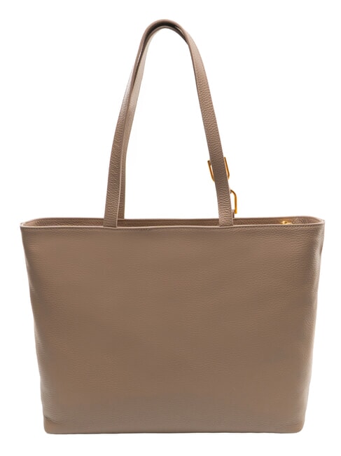SAGITTA Schultertasche, Leder warmes Taupe - Damentaschen