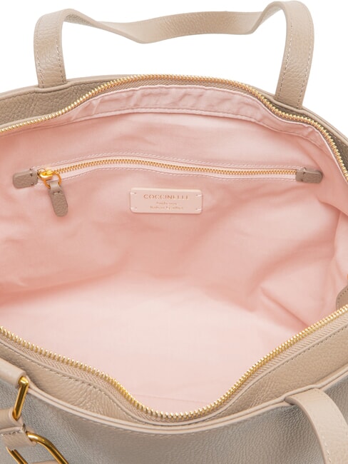 SAGITTA Schultertasche, Leder warmes Taupe - Damentaschen