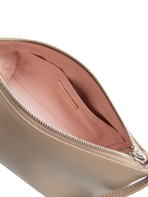 AGATEA Schultertasche, Leder warmes Taupe - Damentaschen