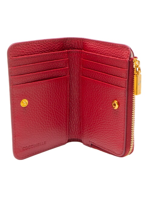 BINXIE Kompakte Ledergeldb&ouml;rse Sangria - Brieftaschen Damen