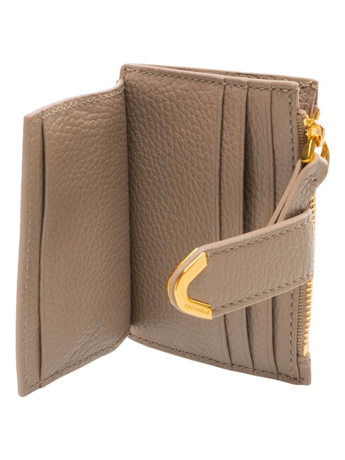 DEW Kreditkartenetui, Leder warmes Taupe - Brieftaschen Damen