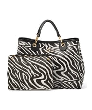 BRACCIALINI BETH SPECIAL Gro&szlig;e Handtasche mit Clutch Zebra - Damentaschen - 2